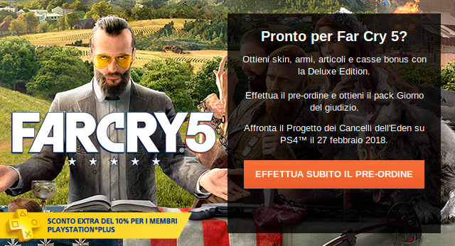 Far Cry 5 in preordine