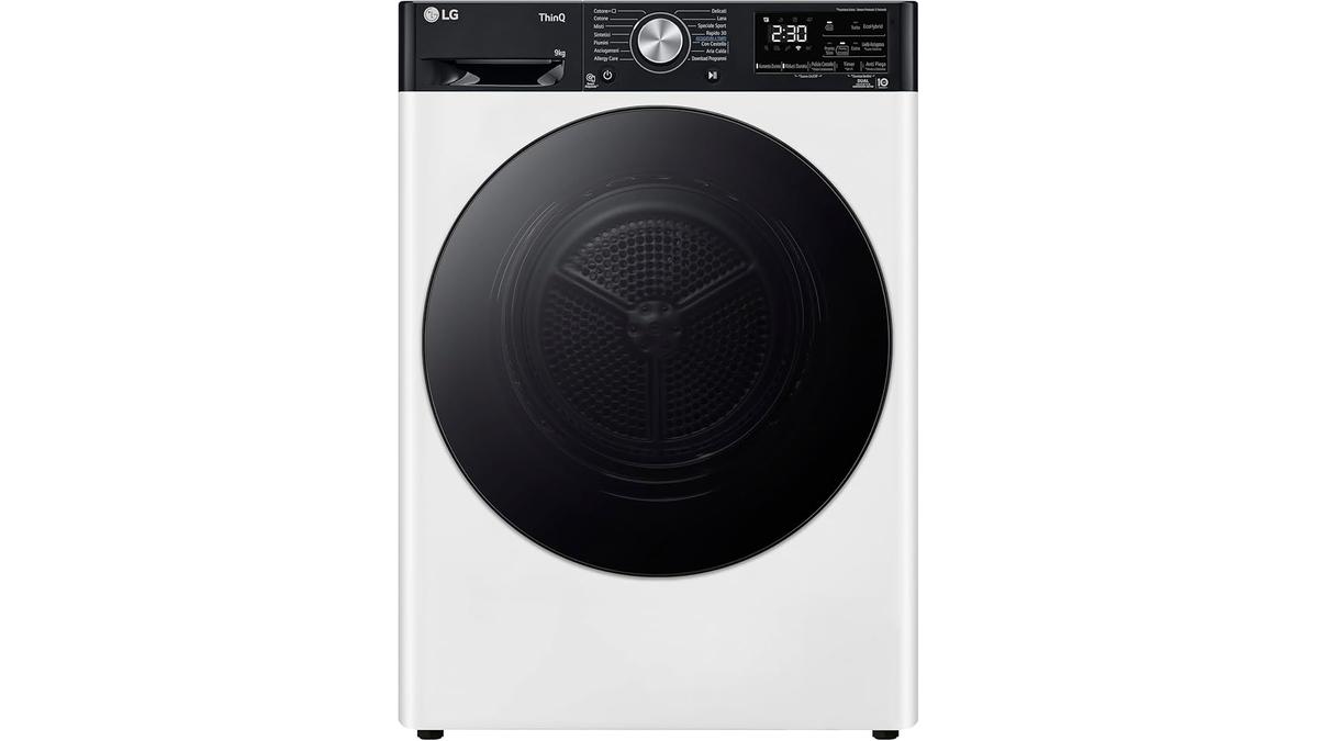 Scopri l’Asciugatrice Smart a Carica Frontale 9kg LG RH90V9LVEN!