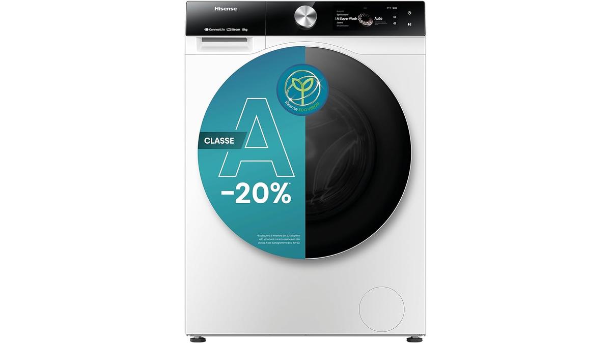 Hisense WF7S1247BW Lavatrice a Carica Frontale 12 Kg