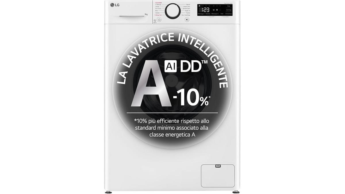 LG AI DD F4R3009NNWW Lavatrice Classe A -10%