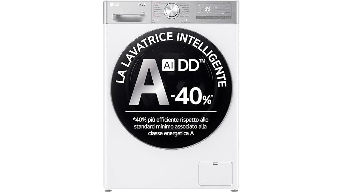 LG AI DD F4R9009TPWC Lavatrice Classe A -40%