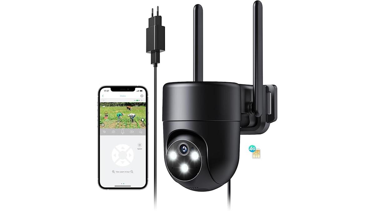 NUASI 4G LTE Telecamera con SIM Esterno