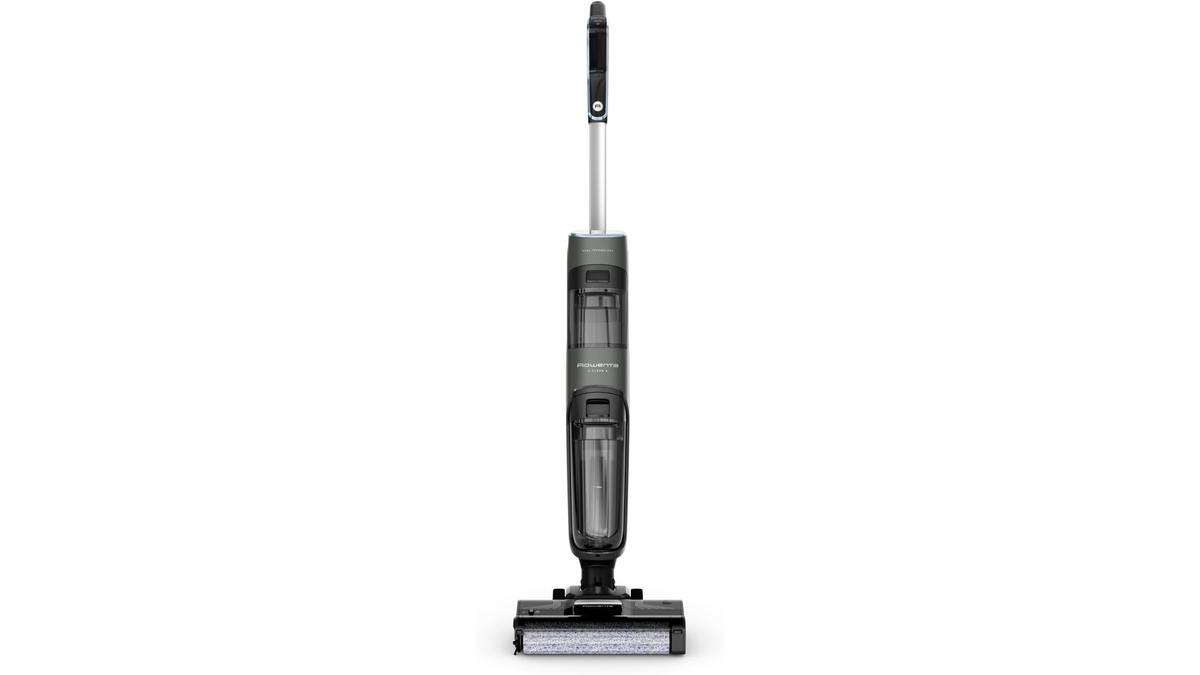 Rowenta X-Clean 4 Lavapavimenti Senza Fili con Auto-Propulsione e Rilevazione Automatica dello Sporco