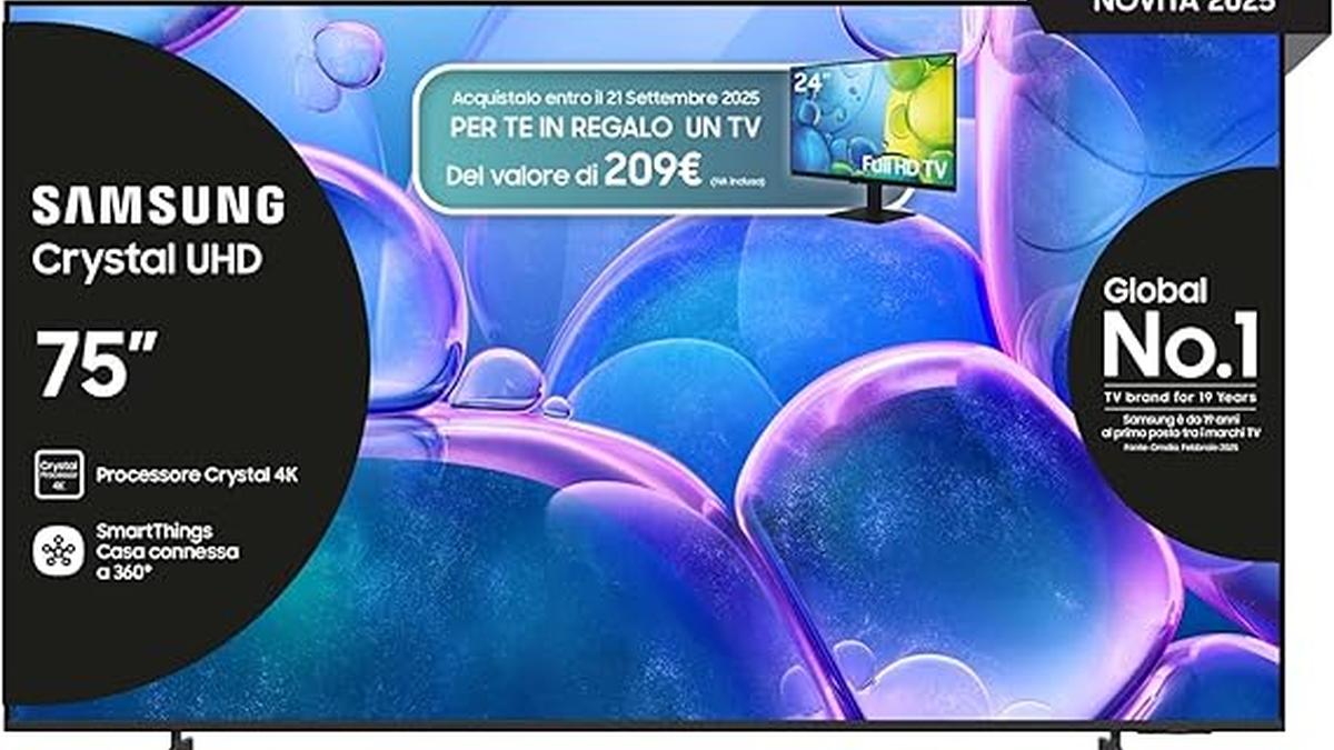 SAMSUNG Smart TV 75 UE75U7000FUXZT Crystal UHD 4K