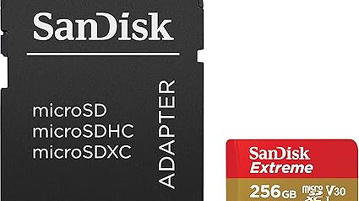 SanDisk Extreme 256 GB microSDXC Memory Card + SD Adapter with A2 App Performance + Rescue Pro Deluxe