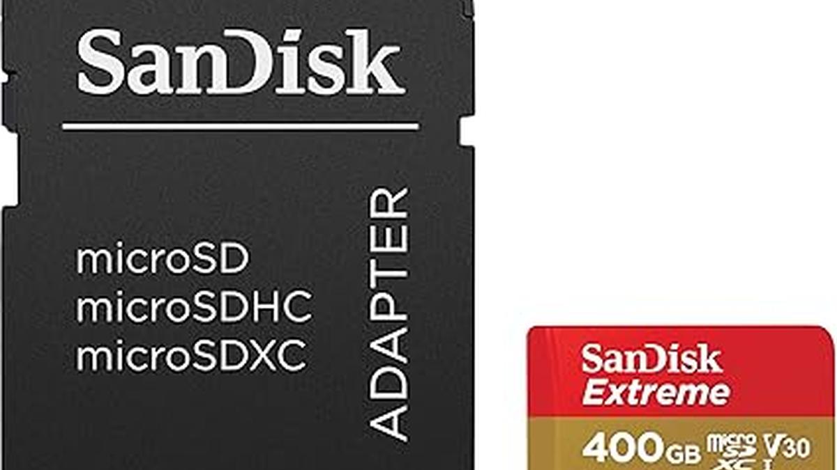 SanDisk Extreme 400 GB microSDXC Memory Card + SD Adapter with A2 App Performance + Rescue Pro Deluxe