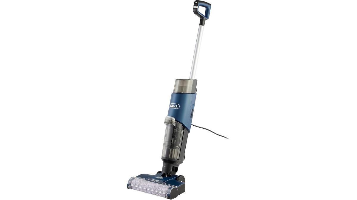 Shark HydroVac Aspirapolvere e lavapavimenti senza filo con spazzola antimicrobica e liquido multisuperficie neutralizzatore di odori