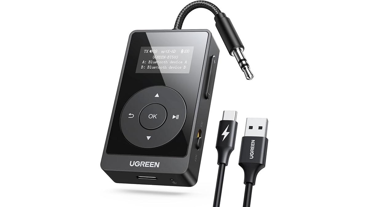 UGREEN Ricevitore Trasmettitore Bluetooth 5.3