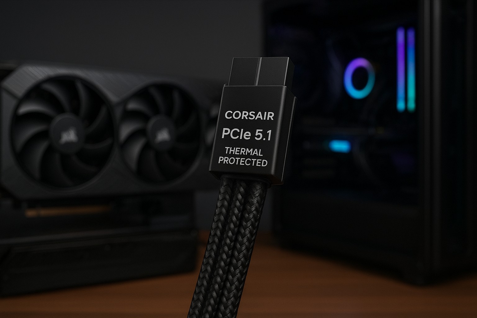 Il cavo che ‘salva’ la tua GPU: Corsair ThermalProtect PCIe 5.1 è il cavo 12V-2×6 con protezione termica integrata