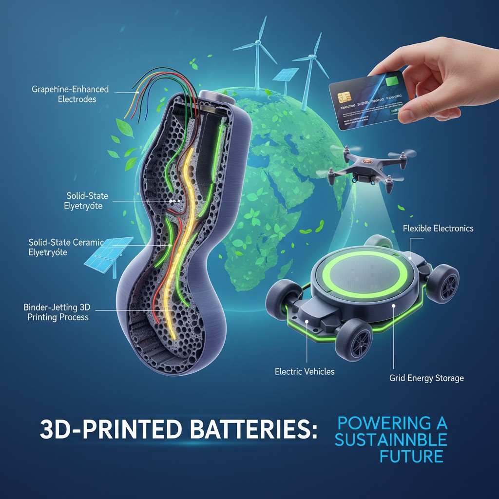 Batterie Stampate in 3D: Raddoppiare la Capacità di Energia