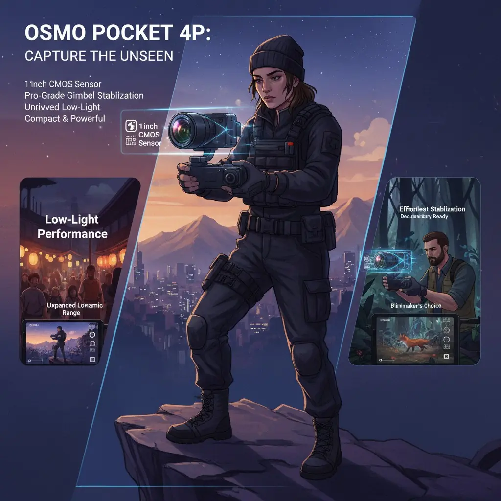 DJI Osmo Pocket 4P: Caratteristiche e Vantaggi per Filmmaker e Documentaristi