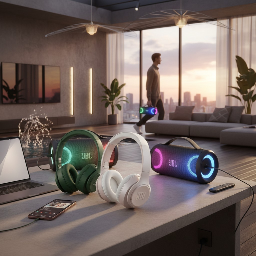 JBL presenta le nuove cuffie JBL Live e i nuovi altoparlanti portatili e PartyBox