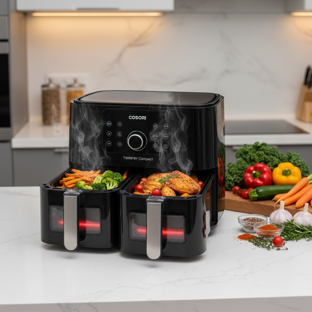 Perché Scegliere la Cosori Twinfry Compact: I Vantaggi di una Friggitrice ad Aria a Doppio Cestello