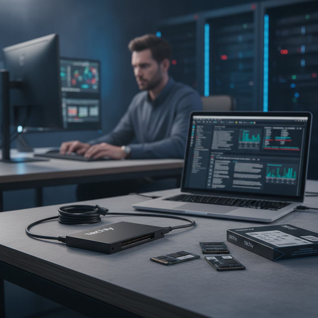Questo adattatore Techly è il 'coltellino svizzero' per gli SSD che ogni IT manager dovrebbe avere in borsa