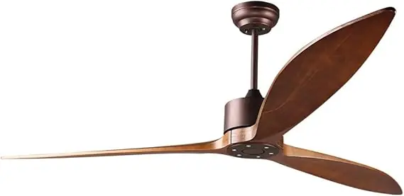 reiga ventilatore da soffitto moderno 165 cm con pale in legno