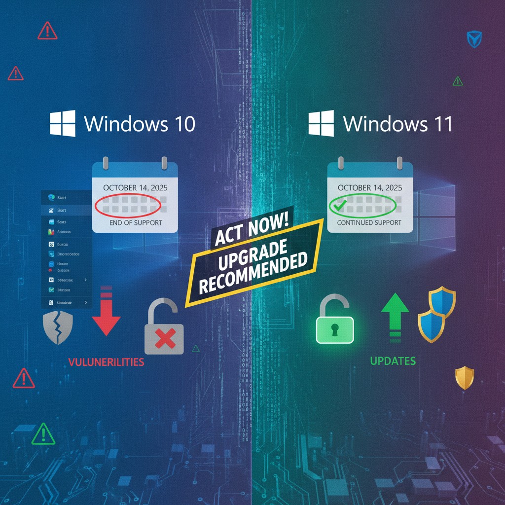 Meno di 90 Giorni alla Fine del Supporto per Windows 10 e 11