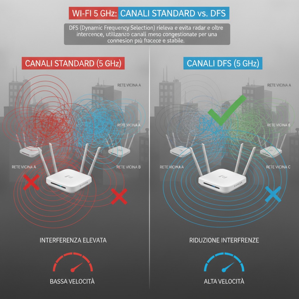 Canali DFS sul Wi-Fi 5 GHz: cosa sono e come migliorare la tua connessione