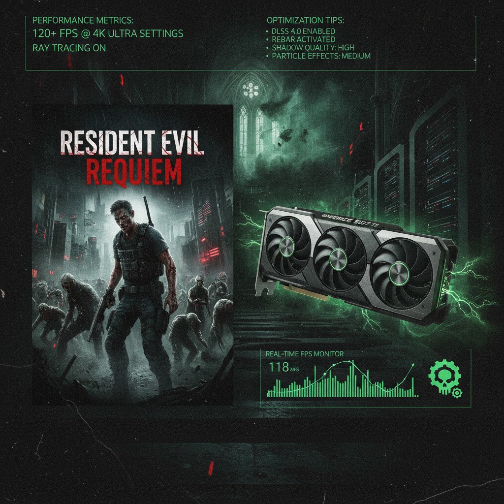 Resident Evil Requiem con RTX 5070 TI: FPS Consigliati