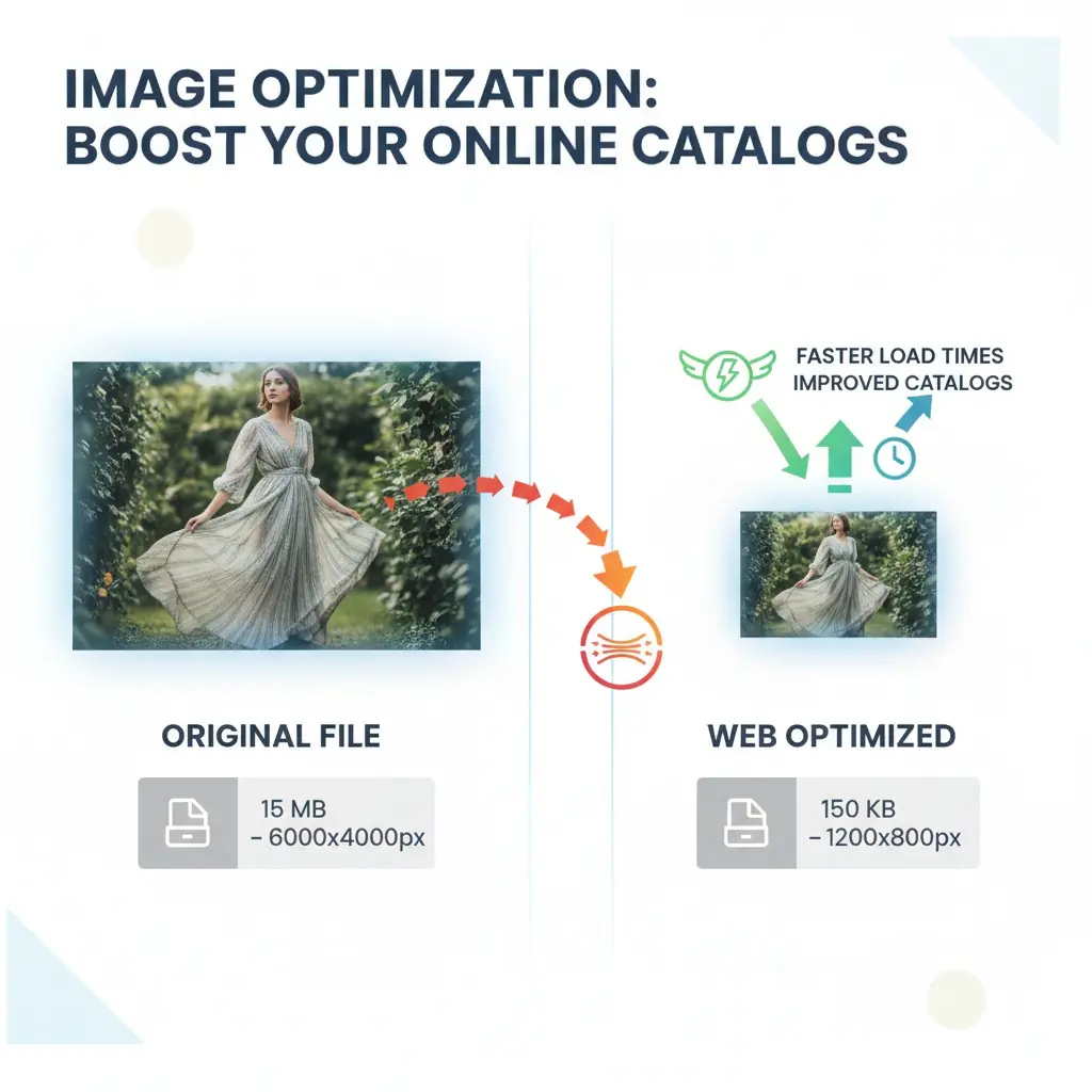 Come ridurre le dimensioni delle foto per il tuo catalogo